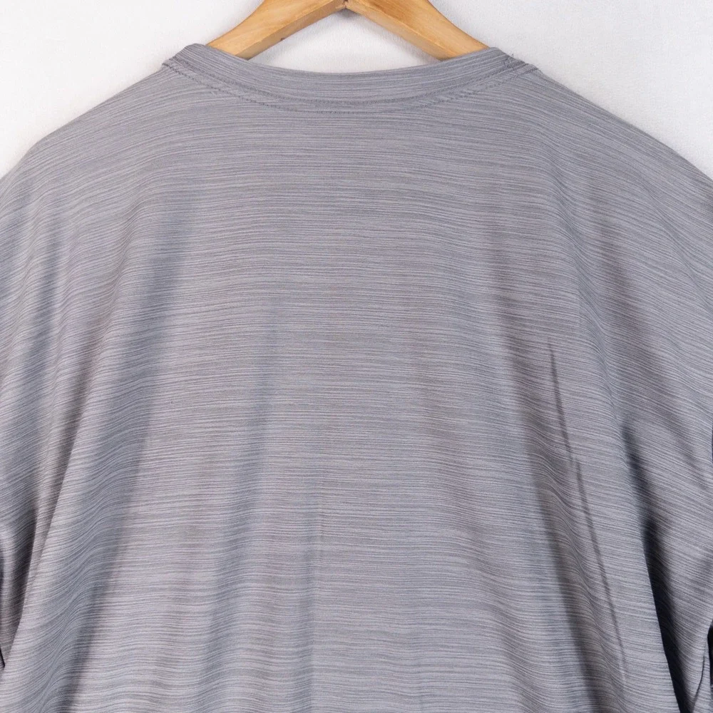 Nike Mens Dri-FIT T-Shirt 3XL Gray Heather Space Dye Short Sleeve Training Top
